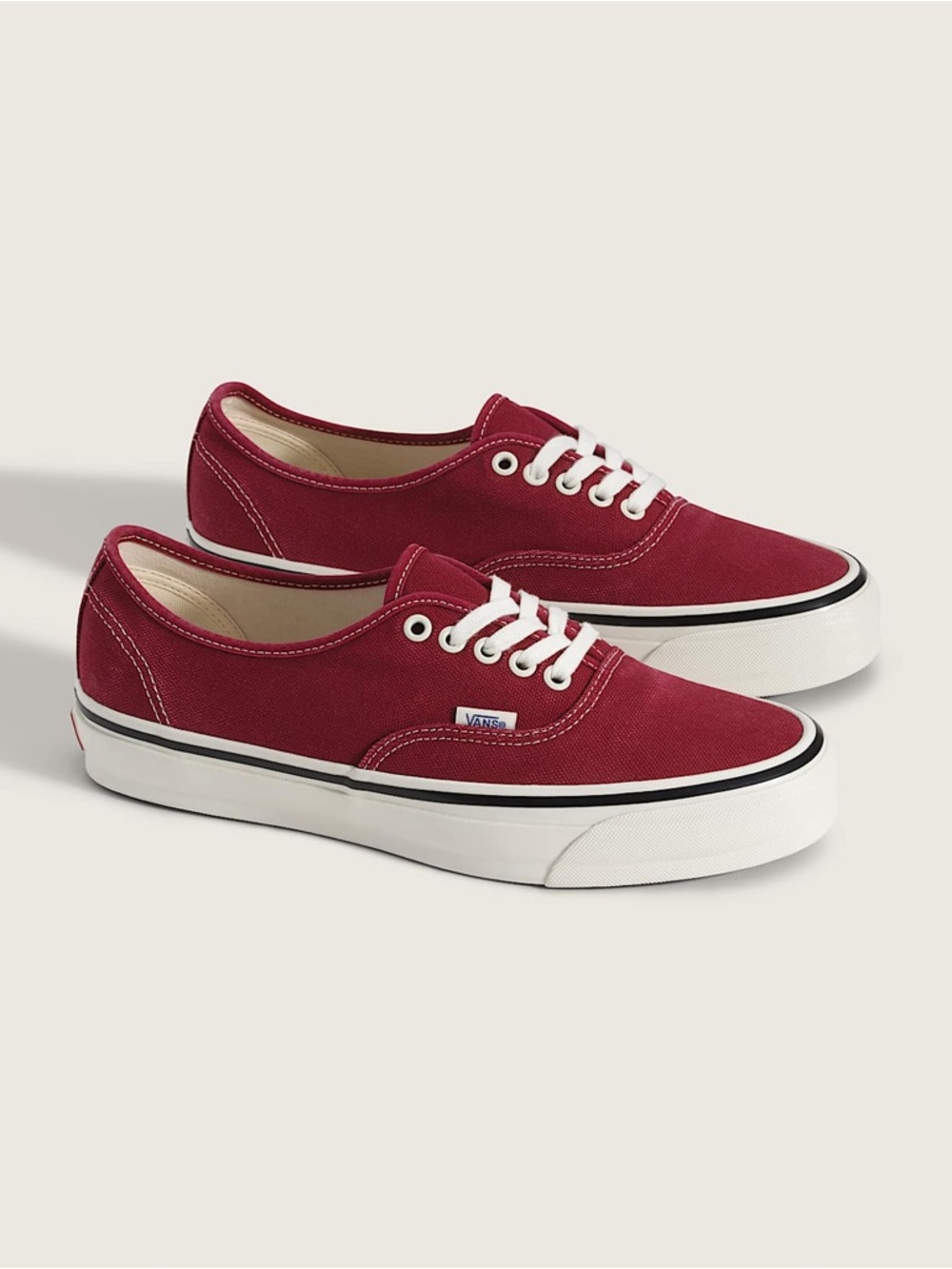Vans Premium Authentic Shoe in Burgundy